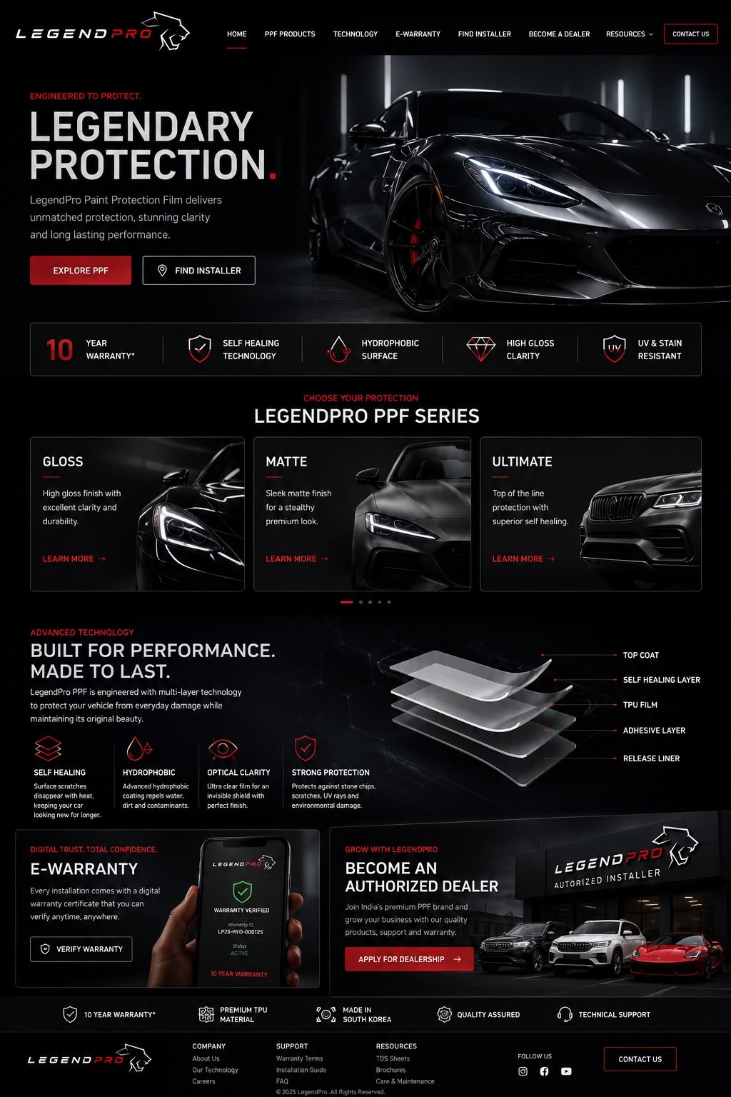 Paint Protection Close-Up — LegendPro Paint Protection Film